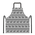 Indian Bohemian Elephant Pattern Print Apron