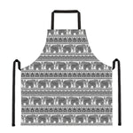 Indian Bohemian Elephant Pattern Print Apron