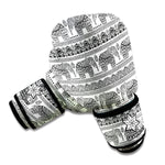 Indian Bohemian Elephant Pattern Print Boxing Gloves