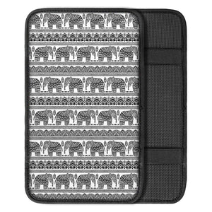 Indian Bohemian Elephant Pattern Print Car Center Console Cover