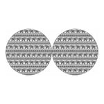 Indian Bohemian Elephant Pattern Print Car Coasters