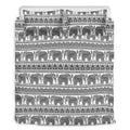 Indian Bohemian Elephant Pattern Print Duvet Cover Bedding Set