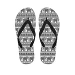 Indian Bohemian Elephant Pattern Print Flip Flops