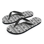 Indian Bohemian Elephant Pattern Print Flip Flops