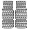 Indian Bohemian Elephant Pattern Print Front and Back Car Floor Mats