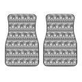 Indian Bohemian Elephant Pattern Print Front Car Floor Mats
