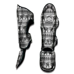 Indian Bohemian Elephant Pattern Print Muay Thai Shin Guard