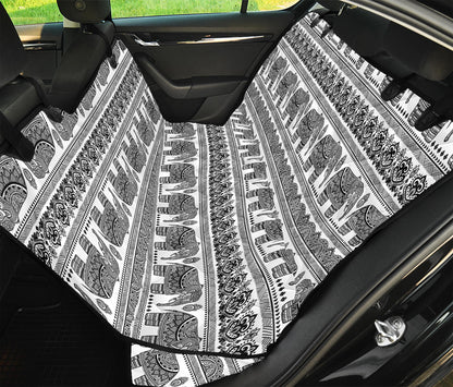 Indian Bohemian Elephant Pattern Print Pet Car Back Seat Cover