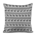 Indian Bohemian Elephant Pattern Print Pillow Cover
