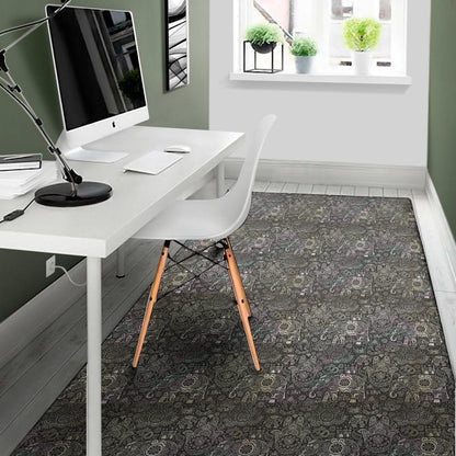 Indian Boho Elephant Pattern Print Area Rug