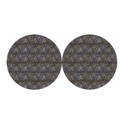 Indian Boho Elephant Pattern Print Car Coasters