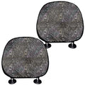 Indian Boho Elephant Pattern Print Car Headrest Covers