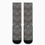 Indian Boho Elephant Pattern Print Crew Socks