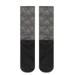 Indian Boho Elephant Pattern Print Crew Socks