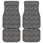 Indian Boho Elephant Pattern Print Front and Back Car Floor Mats