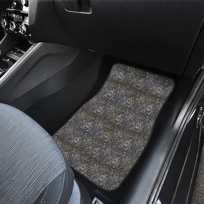 Indian Boho Elephant Pattern Print Front and Back Car Floor Mats