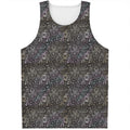 Indian Boho Elephant Pattern Print Men's Tank Top