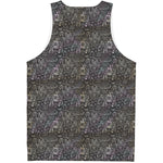 Indian Boho Elephant Pattern Print Men's Tank Top