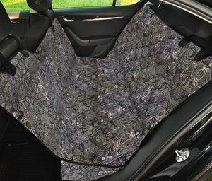 Indian Boho Elephant Pattern Print Pet Car Back Seat Cover