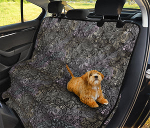 Indian Boho Elephant Pattern Print Pet Car Back Seat Cover