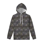 Indian Boho Elephant Pattern Print Pullover Hoodie