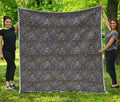 Indian Boho Elephant Pattern Print Quilt