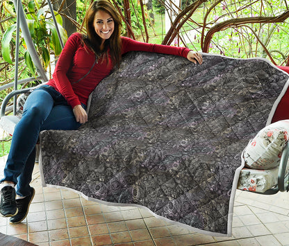 Indian Boho Elephant Pattern Print Quilt