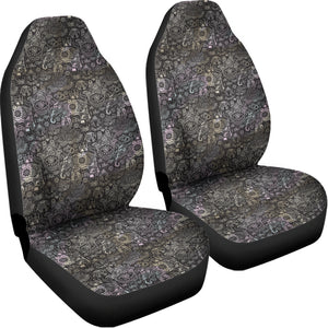 Indian Boho Elephant Pattern Print Universal Fit Car Seat Covers