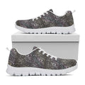Indian Boho Elephant Pattern Print White Running Shoes