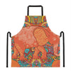 Indian Boho Hippie Elephant Print Apron