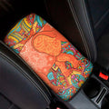 Indian Boho Hippie Elephant Print Car Center Console Cover