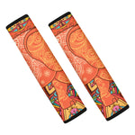 Indian Boho Hippie Elephant Print Car Seat Belt Covers