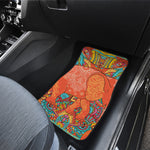 Indian Boho Hippie Elephant Print Front Car Floor Mats