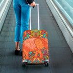Indian Boho Hippie Elephant Print Luggage Cover