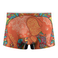 Indian Boho Hippie Elephant Print Men's Boxer Briefs