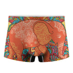 Indian Boho Hippie Elephant Print Men's Boxer Briefs