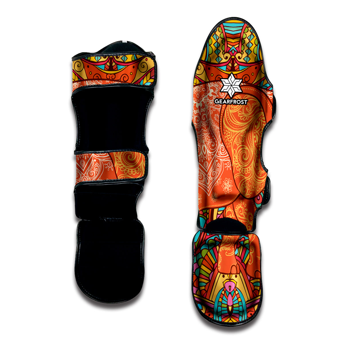 Indian Boho Hippie Elephant Print Muay Thai Shin Guard