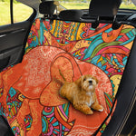 Indian Boho Hippie Elephant Print Pet Car Back Seat Cover