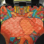 Indian Boho Hippie Elephant Print Pet Car Back Seat Cover