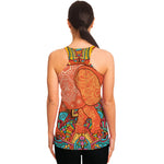 Indian Boho Hippie Elephant Print Women's Racerback Tank Top