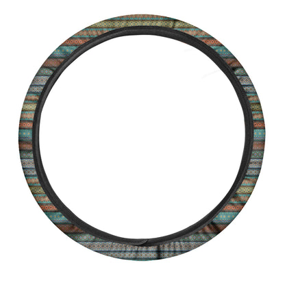 Indian Ethnic Pattern Print Car Steering Wheel Cover