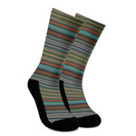 Indian Ethnic Pattern Print Crew Socks