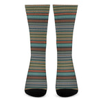 Indian Ethnic Pattern Print Crew Socks