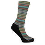 Indian Ethnic Pattern Print Crew Socks