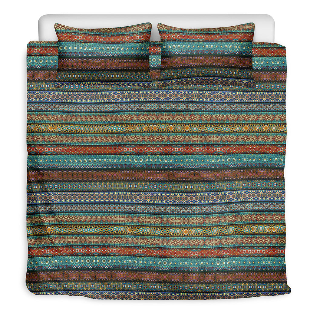 Indian Ethnic Pattern Print Duvet Cover Bedding Set