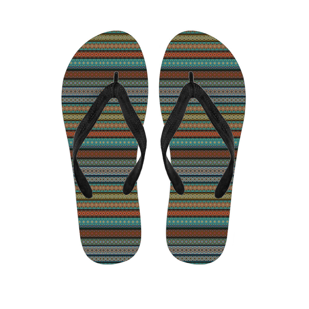 Indian Ethnic Pattern Print Flip Flops