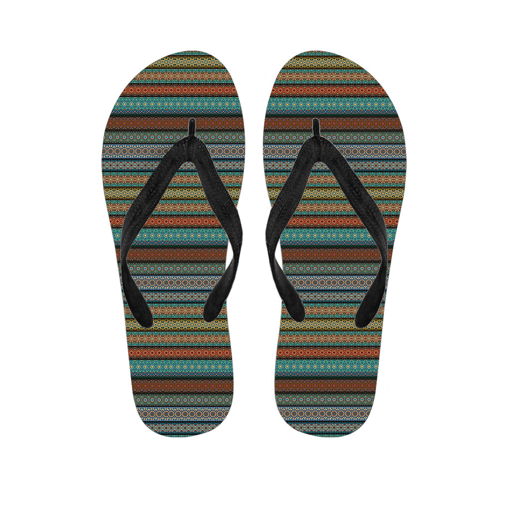 Indian Ethnic Pattern Print Flip Flops