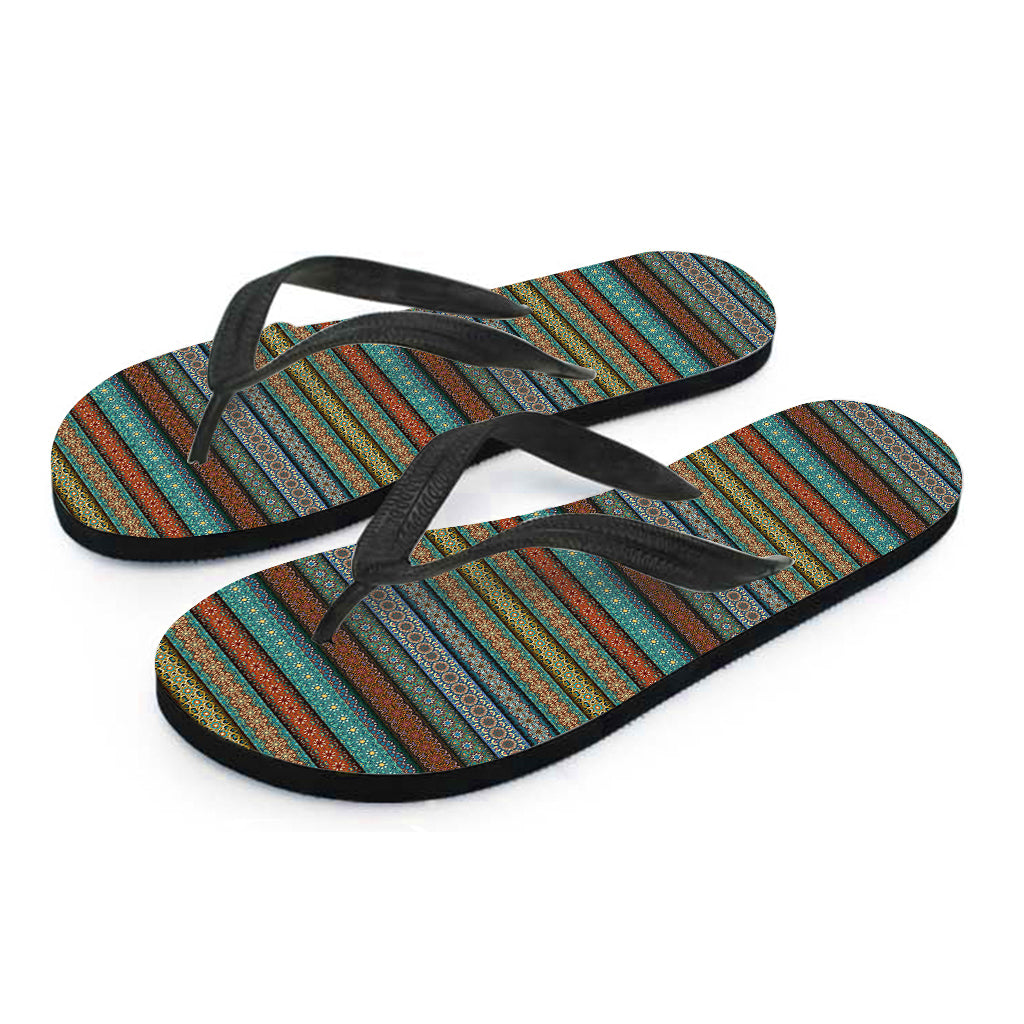 Indian Ethnic Pattern Print Flip Flops