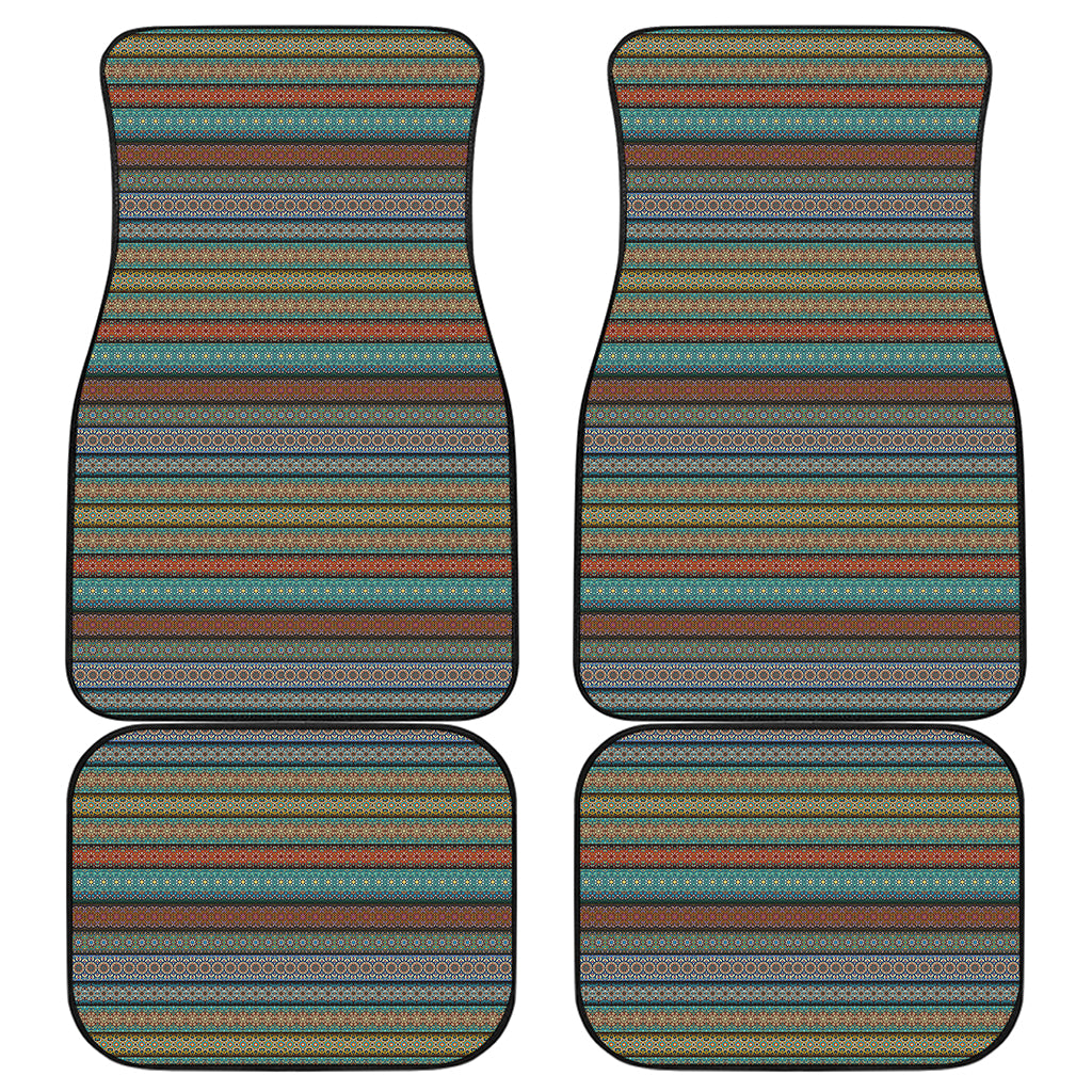 Indian Ethnic Pattern Print Front and Back Car Floor Mats