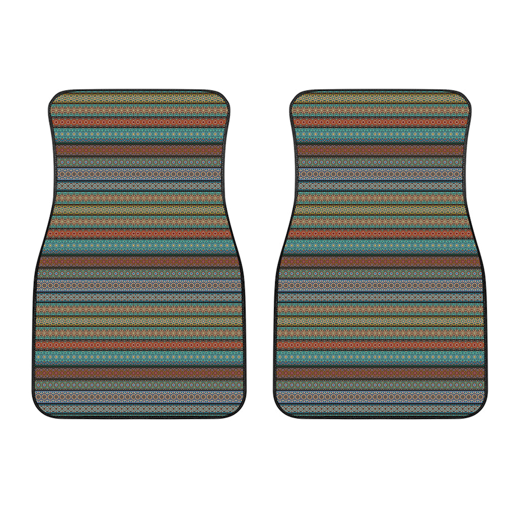 Indian Ethnic Pattern Print Front Car Floor Mats